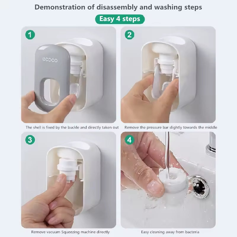 Dispensador automático de pasta de dente