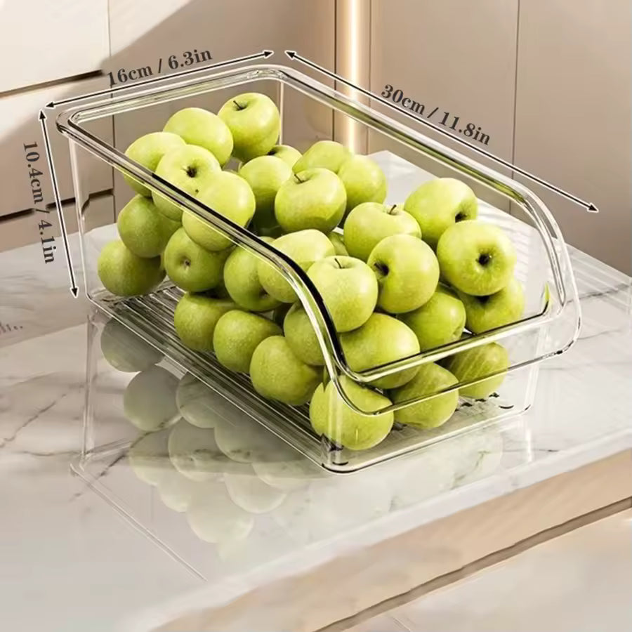 Organizador de frigorífico transparente